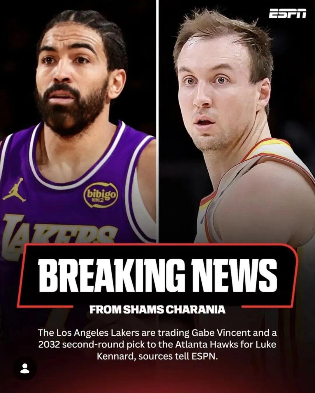 开云iOS-突发！湖人终于有交易了！